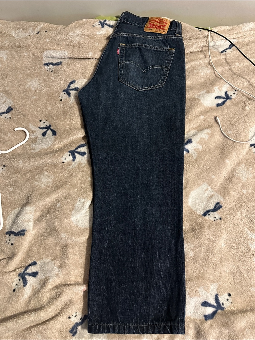 Levi's Dark Indigo Straight Leg Jeans size 34/34